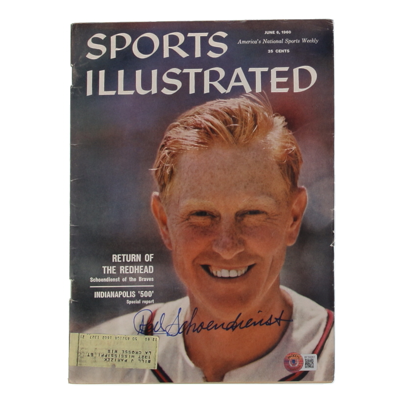 Red Schoendienst Signed 1960 Sports Illustrated Magazine (Beckett) at PristineAuction.com Red Schoendienst Signed 1960 Sports Illustrated Magazine (Beckett) at PristineAuction.com