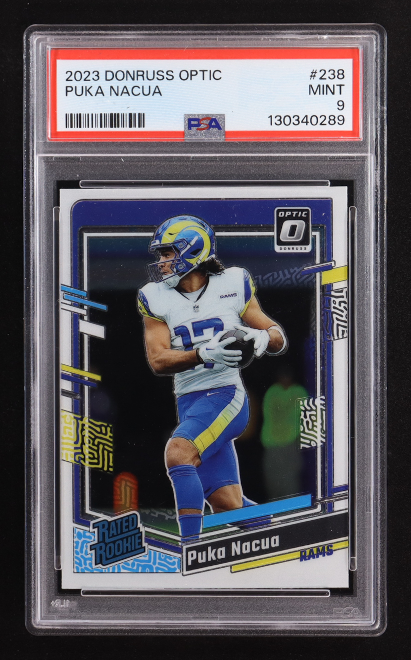 Puka Nacua 2023 Donruss Optic #238 RC (PSA 9) at PristineAuction.com Puka Nacua 2023 Donruss Optic #238 RC (PSA 9) at PristineAuction.com
