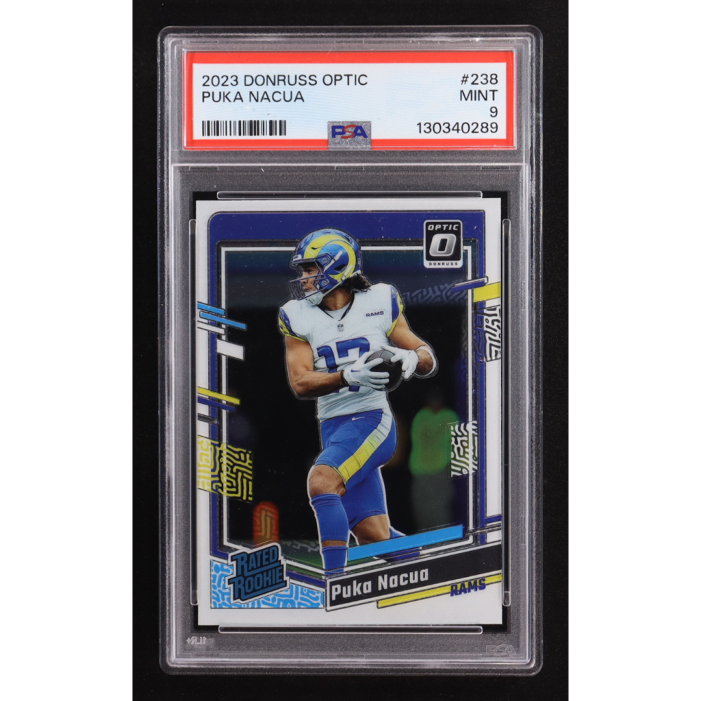 Puka Nacua 2023 Donruss Optic #238 RC (PSA 9) at PristineAuction.com