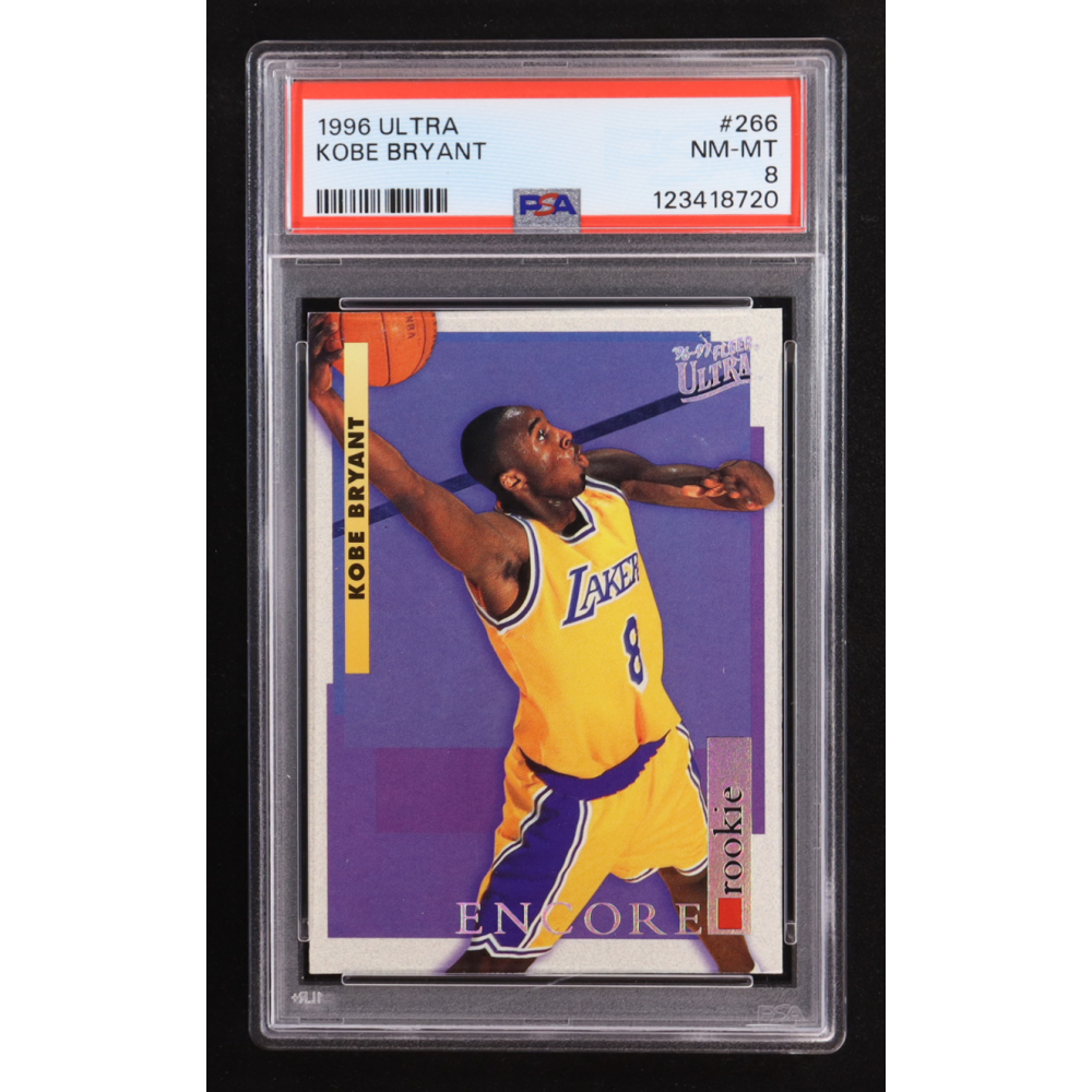Kobe Bryant 1996-97 Ultra #266 RE RC (PSA 8) at PristineAuction.com