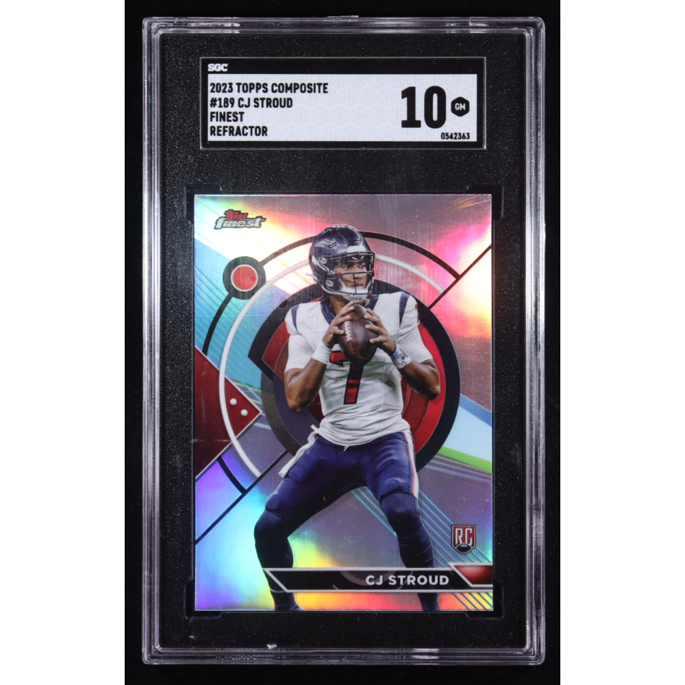 CJ Stroud 2023 Topps Finest Composite Refractor #189 RC (SGC 10) at PristineAuction.com