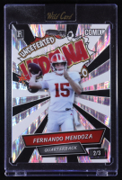 Fernando Mendoza 2025 Wild Card Comix 2025 Undefeated Indiana Black and White Shimmer #ACBLFM04 RC #2/3 at PristineAuction.com