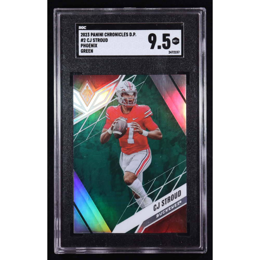 CJ Stroud 2023 Panini Chronicles Phoenix Draft Picks Green #2 RC (SGC 9.5) at PristineAuction.com