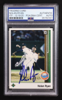 Nolan Ryan Signed 1989 Upper Deck #X #145 (PSA | Autograph Graded Authentic) at PristineAuction.com