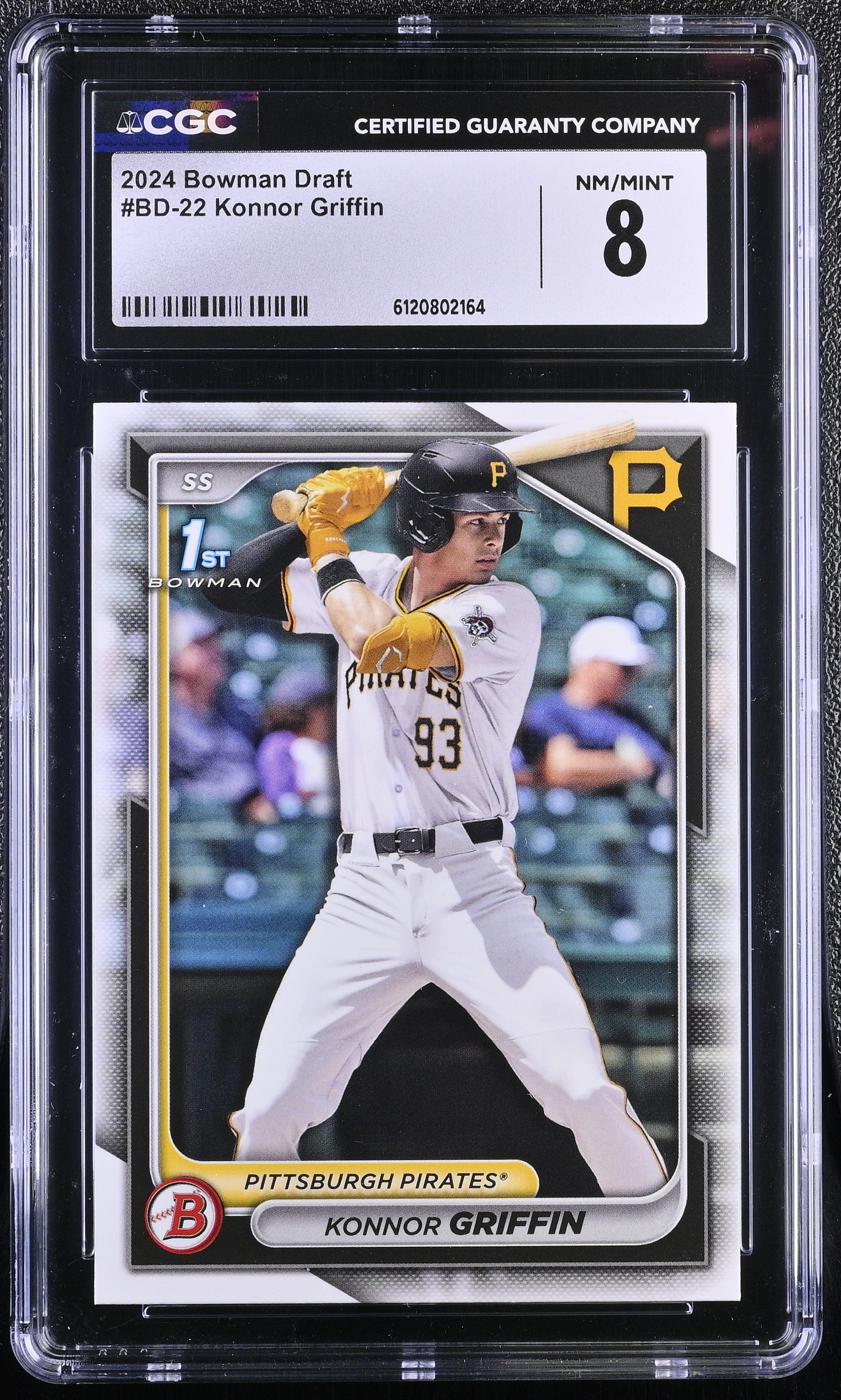Konnor Griffin 2024 Bowman Draft #BD22 RC (CGC 8) at PristineAuction.com Konnor Griffin 2024 Bowman Draft #BD22 RC (CGC 8) at PristineAuction.com