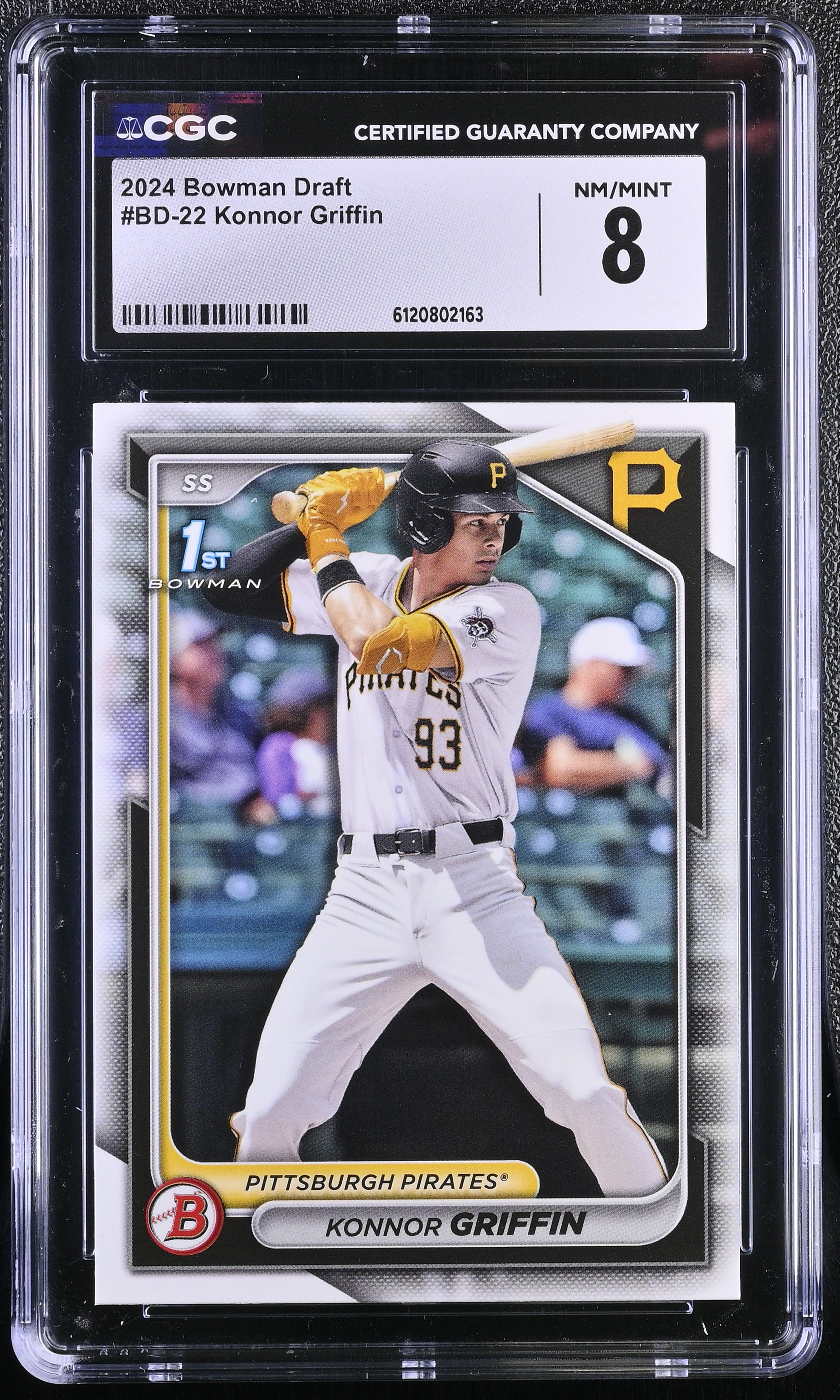 Konnor Griffin 2024 Bowman Draft #BD22 RC (CGC 8) at PristineAuction.com Konnor Griffin 2024 Bowman Draft #BD22 RC (CGC 8) at PristineAuction.com