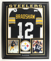 Terry Bradshaw Signed Custom Framed Jersey Display (Beckett & Bradshaw) at PristineAuction.com