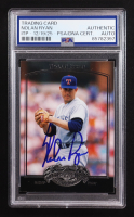 Nolan Ryan Signed 2005 UD Past Time Pennants #59 (PSA | Autograph Graded Authentic) at PristineAuction.com