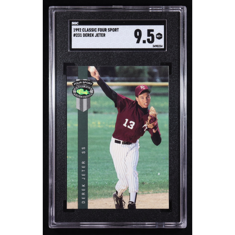 Derek Jeter 1992 Classic Four Sport #231 RC (SGC 9.5) at PristineAuction.com
