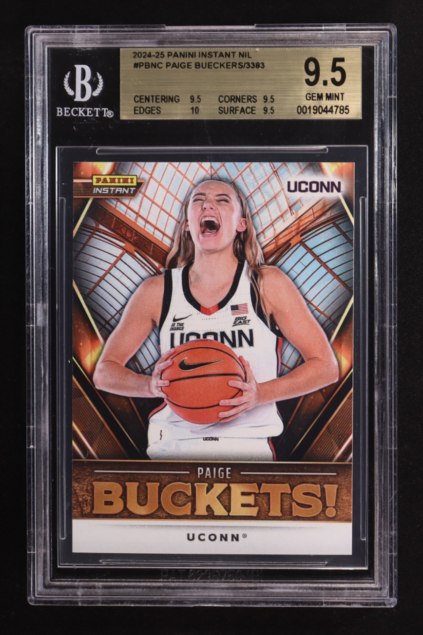 Paige Bueckers 2024-25 Panini Instant NIL #PBNC RC (BGS 9.5) at PristineAuction.com Paige Bueckers 2024-25 Panini Instant NIL #PBNC RC (BGS 9.5) at PristineAuction.com