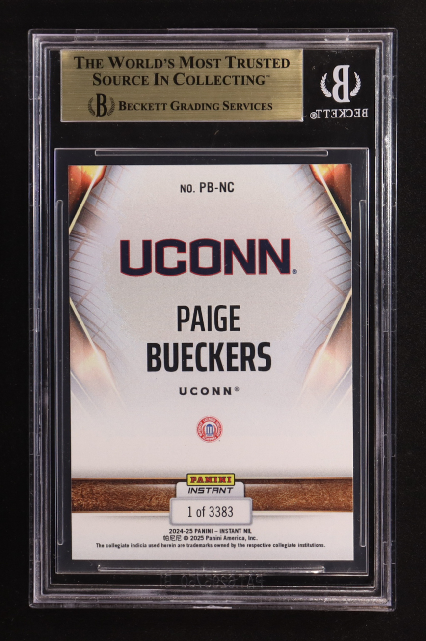 Paige Bueckers 2024-25 Panini Instant NIL #PBNC RC (BGS 9.5) at PristineAuction.com Paige Bueckers 2024-25 Panini Instant NIL #PBNC RC (BGS 9.5) at PristineAuction.com
