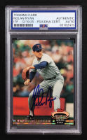 Nolan Ryan Signed 1992 Stadium Club MC #605 (PSA | Autograph Graded Authentic) at PristineAuction.com