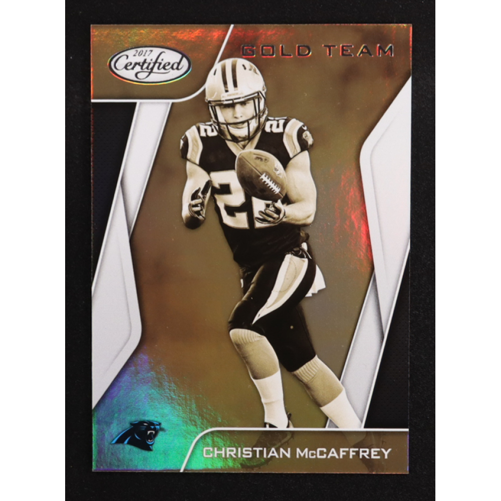 Christian McCaffrey 2017 Certified Gold Team #17 RC at PristineAuction.com