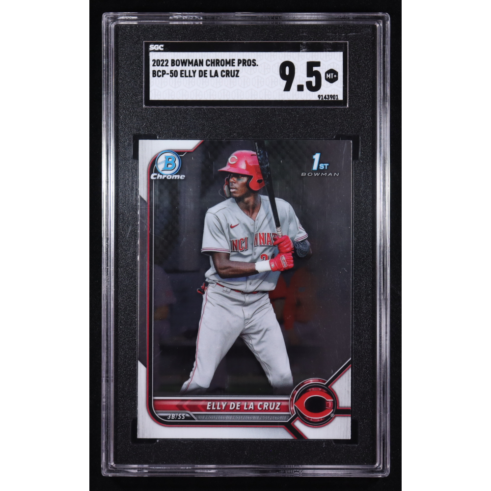 Elly De La Cruz 2022 Bowman Chrome Prospect #BCP-50 RC (SGC 9.5) at PristineAuction.com