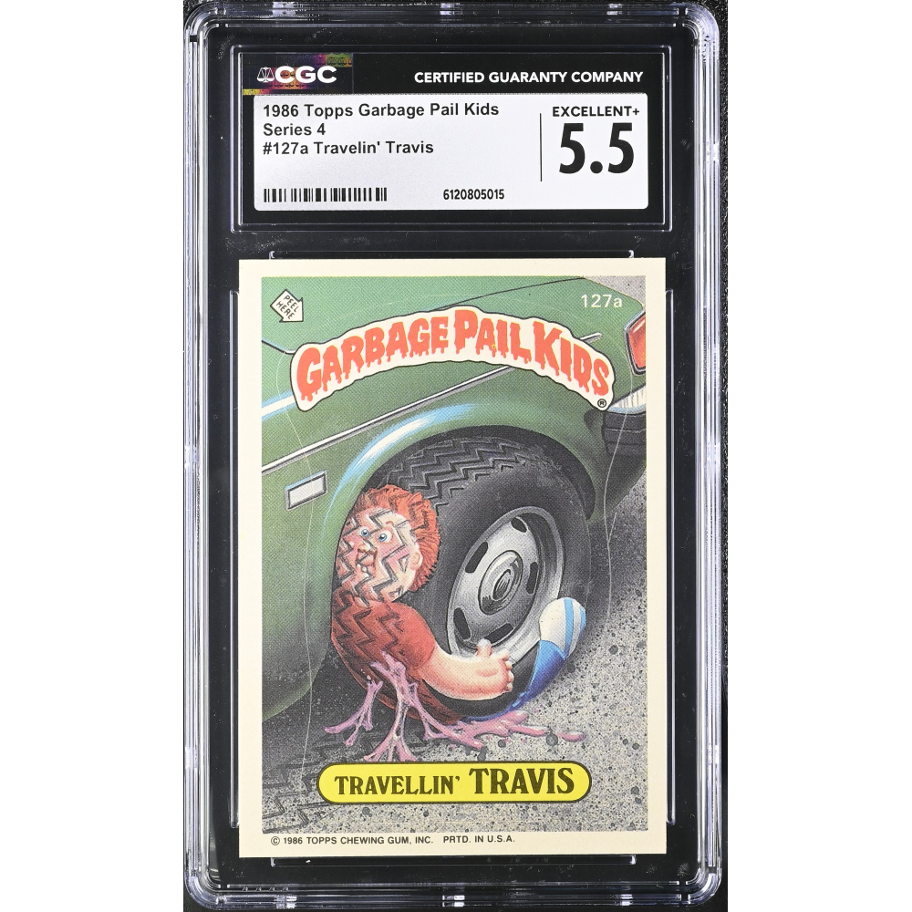 Travelin' Travis 1986 Topps Garbage Pail Kids #127a (CGC 5.5) at PristineAuction.com
