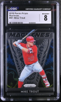 Mike Trout 2019 Panini Prizm Machines #1 (CGC 8) at PristineAuction.com