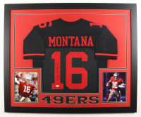 Joe Montana Signed Custom Framed Jersey Display (JSA) at PristineAuction.com