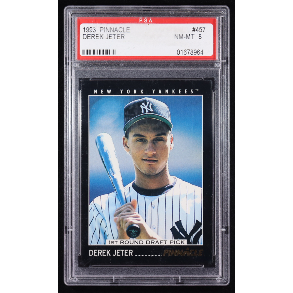 Derek Jeter 1993 Pinnacle #457 RC (PSA 8) at PristineAuction.com