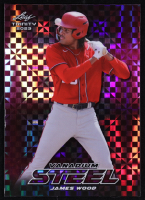 James Wood 2023 Leaf Steel Vanadium Pink Squares #S38 #3/7 at PristineAuction.com