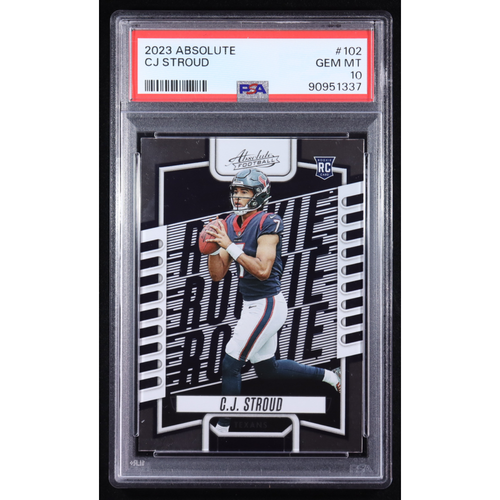 CJ Stroud 2023 Panini Absolute #102 RC (PSA 10) at PristineAuction.com