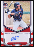 Justin Lebron 2025 USA Baseball Stars and Stripes Collegiate National Team Signatures #25 RC at PristineAuction.com