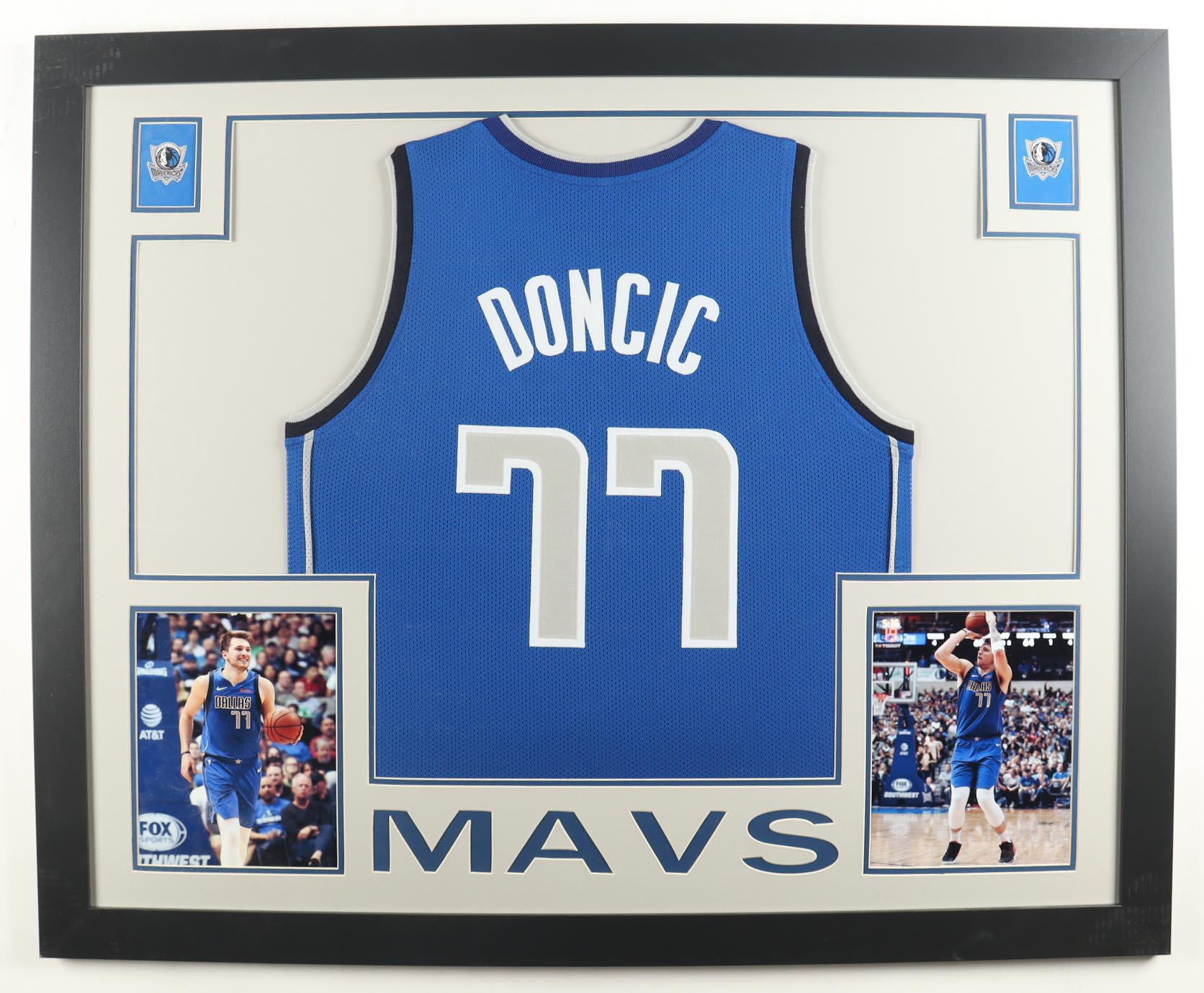 Luka Doncic Custom Framed Jersey Display at PristineAuction.com Luka Doncic Custom Framed Jersey Display at PristineAuction.com