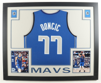 Luka Doncic Custom Framed Jersey Display at PristineAuction.com