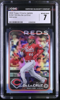 Elly De La Cruz 2024 Topps Chrome Update Refractors #USC150 RC (CGC 7) at PristineAuction.com