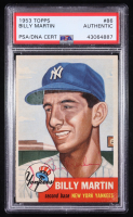 Billy Martin Signed 1953 Topps #86 (PSA) at PristineAuction.com
