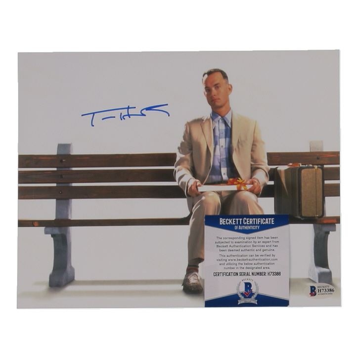 Tom Hanks Signed "Forrest Gump" 8x10 Photo (Beckett) at PristineAuction.com Tom Hanks Signed "Forrest Gump" 8x10 Photo (Beckett) at PristineAuction.com