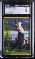 Tiger Woods 2001 Upper Deck DM #124 (CGC 8) at PristineAuction.com