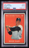 Roger Maris 1961 Topps #478 MVP (PSA 2) at PristineAuction.com