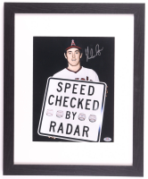 Nolan Ryan Signed Rangers Custom Framed Art Print Display (PSA) at PristineAuction.com