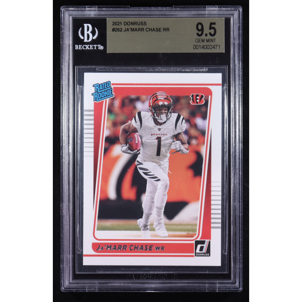 Ja'Marr Chase 2021 Panini Donruss RR #262 RC (BGS 9.5) at PristineAuction.com