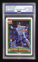 Nolan Ryan Signed 1991 Topps #6 (PSA | Autograph Graded Authentic) at PristineAuction.com
