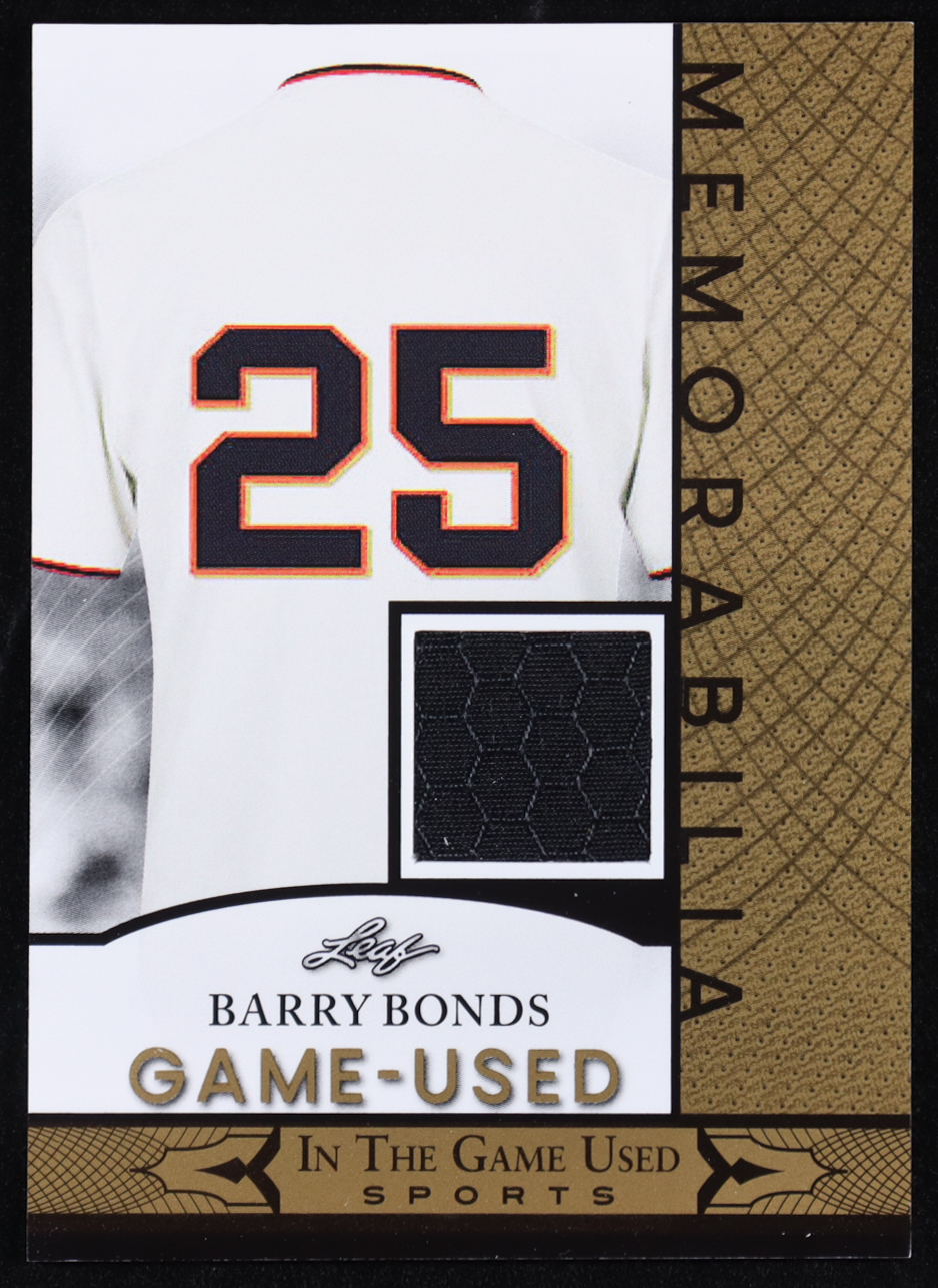 Barry Bonds 2024 ITG Used Sports Game Used Memorabilia Gold #GUM9 at PristineAuction.com Barry Bonds 2024 ITG Used Sports Game Used Memorabilia Gold #GUM9 at PristineAuction.com