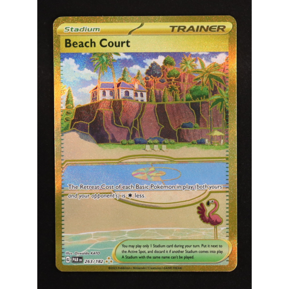 Beach Court 2023 Pokemon TCG Scarlet & Violet Paradox Rift #263 at PristineAuction.com
