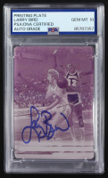 Larry Bird Signed 2022-23 Panini PhotoGenic Magenta Printing Plate #83 #1/1 (PSA | Auto Grade 10) at PristineAuction.com
