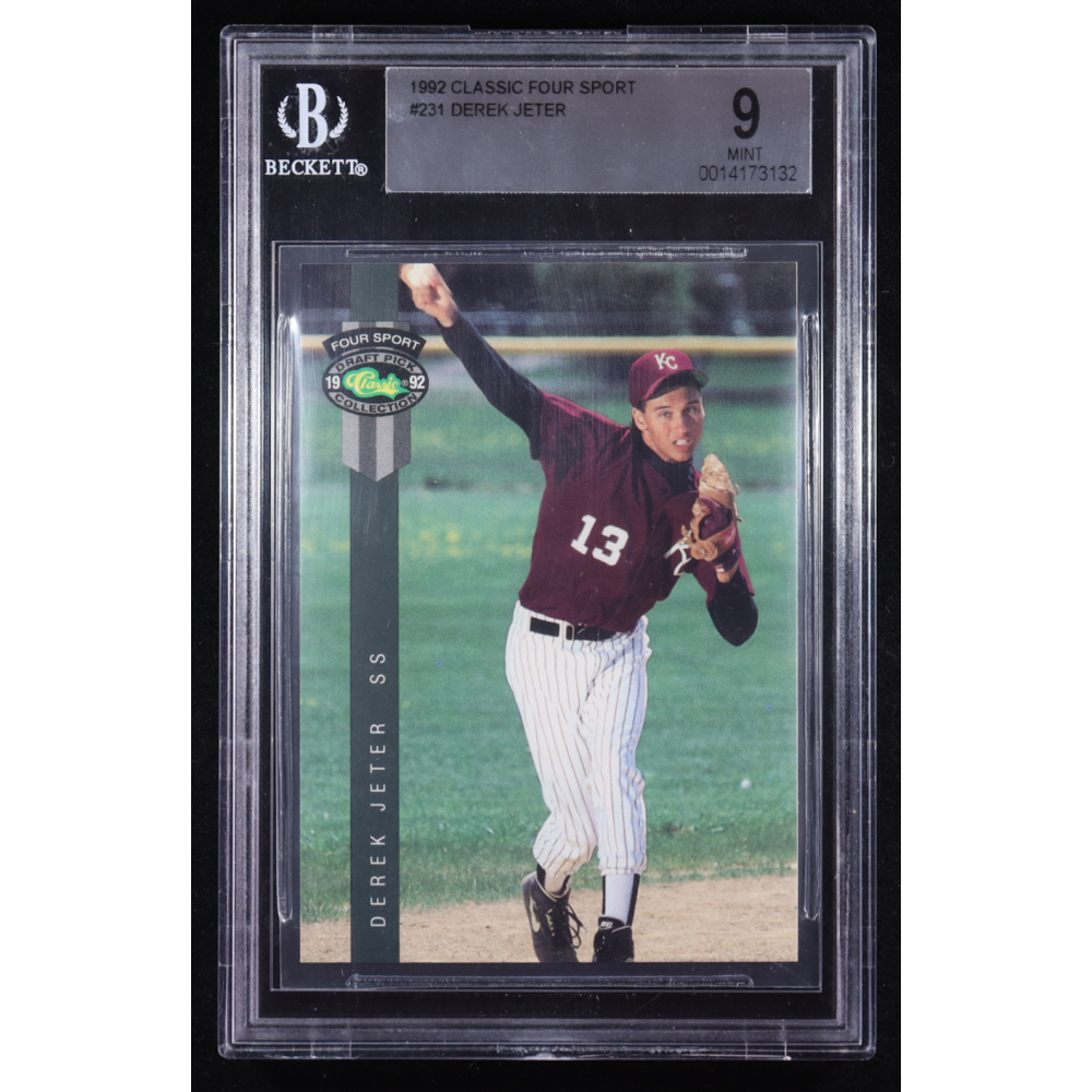 Derek Jeter 1992 Classic Four Sport #231 RC (BGS 9) at PristineAuction.com