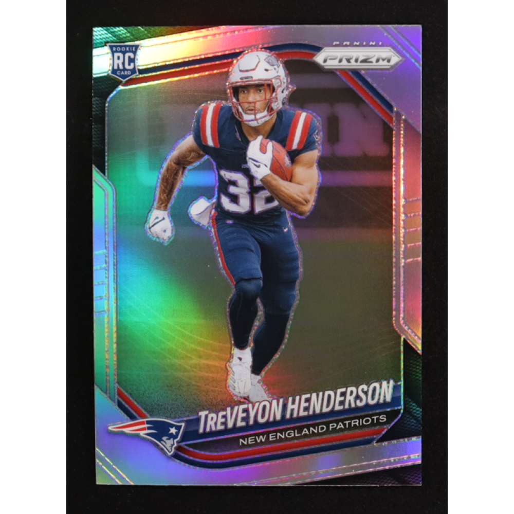 TreVeyon Henderson 2025 Panini Prizm Prizms Silver #343 RC at PristineAuction.com