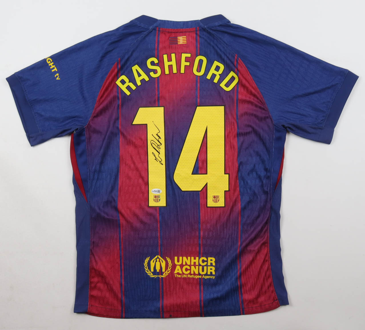 Marcus Rashford Signed FC Barcelona Nike Authentic Jersey (Beckett) at PristineAuction.com Marcus Rashford Signed FC Barcelona Nike Authentic Jersey (Beckett) at PristineAuction.com