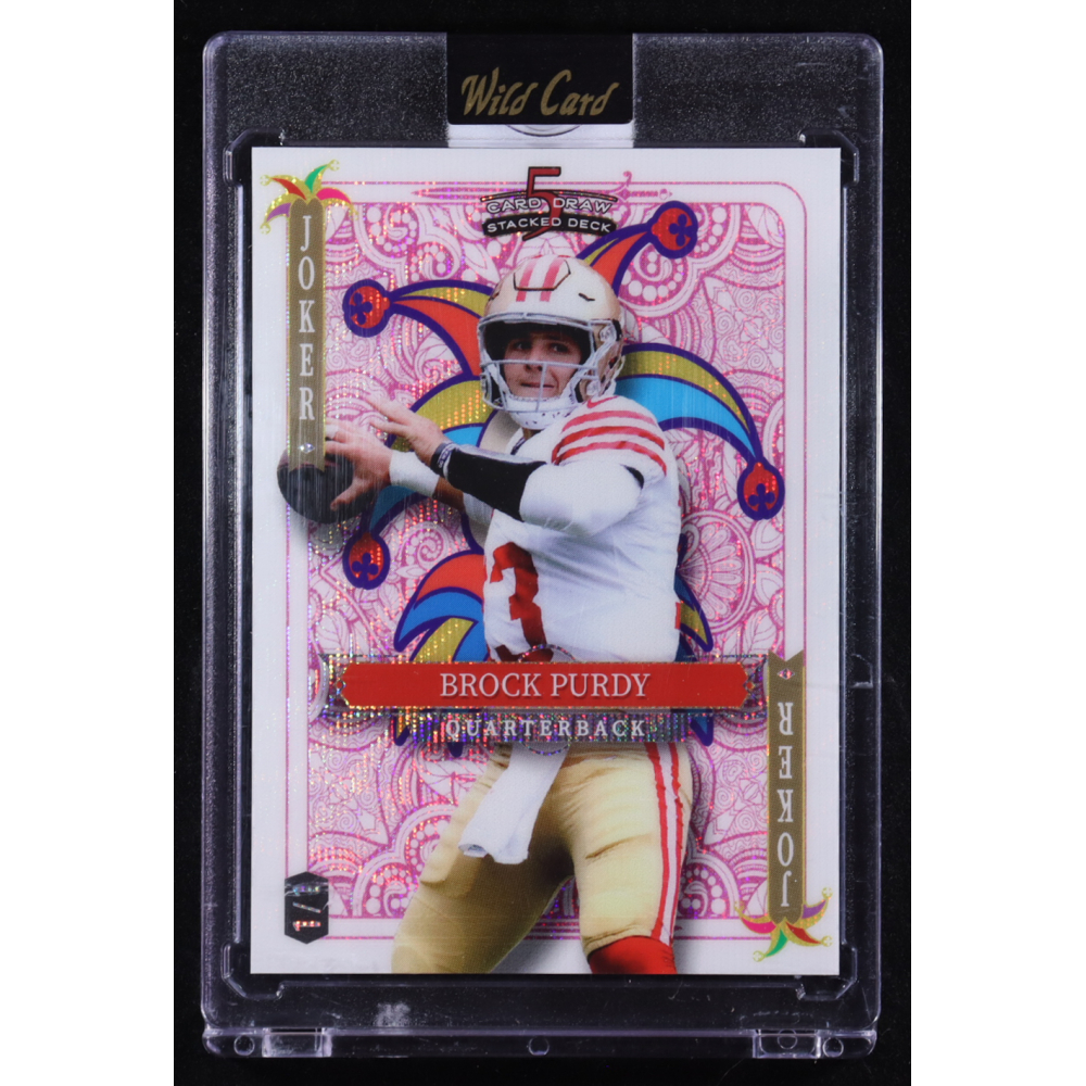Brock Purdy 2024 Wild Card 5 Card Draw Stacked Deck Joker #SDPJ-BPN #1/1 at PristineAuction.com