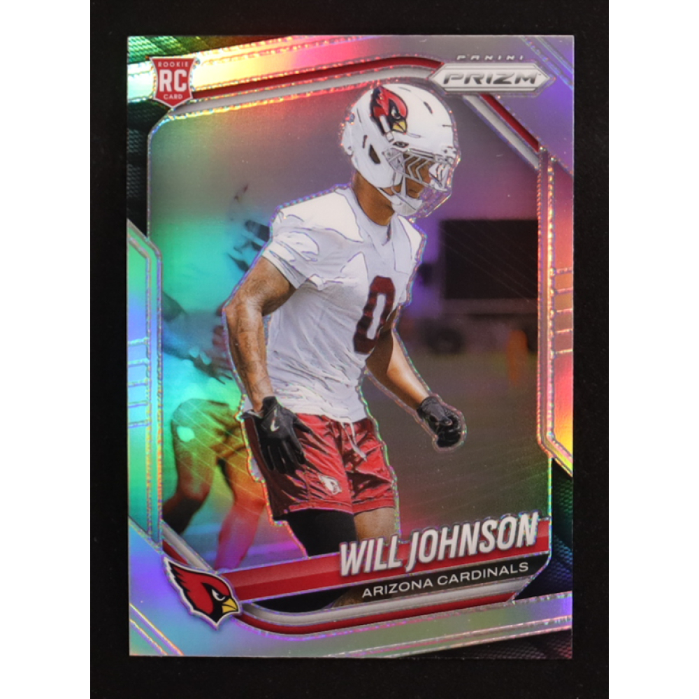 Will Johnson 2025 Panini Prizm Prizms Silver #370 RC at PristineAuction.com