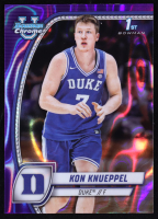 Kon Knueppel 2024-25 Bowman Chrome University Purple Lava Refractors #48 RC at PristineAuction.com