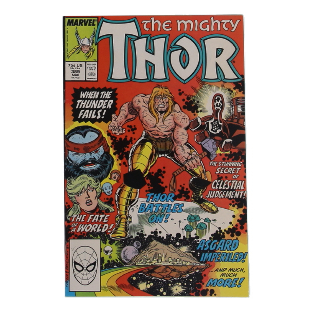 1988 "The Mighty Thor" #389 Marvel Comic Book at PristineAuction.com