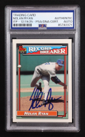Nolan Ryan Signed 1992 Topps RB #4 (PSA | Autograph Graded Authentic) at PristineAuction.com