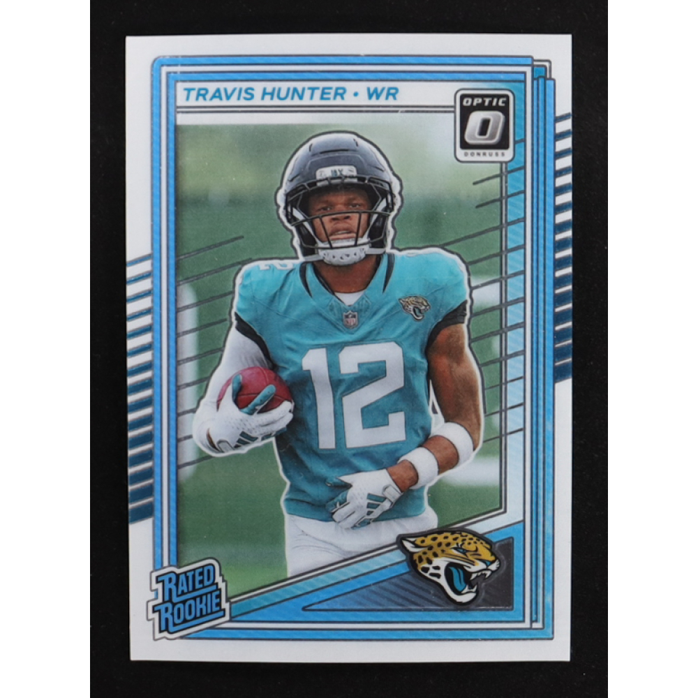Travis Hunter 2025 Donruss Optic #201 RR RC at PristineAuction.com