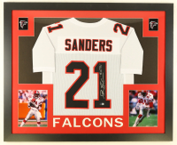 Deion Sanders Signed Custom Framed Jersey Inscribed "Primetime" (Beckett) at PristineAuction.com