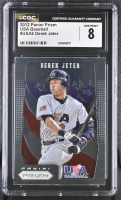 Derek Jeter 2012 Panini Prizm USA Baseball Prizms #USA8 (CGC 8) at PristineAuction.com