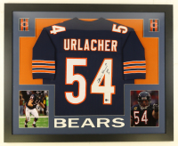 Brian Urlacher Signed Custom Framed Jersey Display Inscribed "HOF 18" (Beckett) at PristineAuction.com